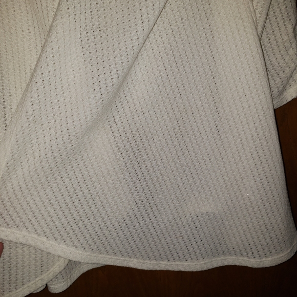 Maurices women's lace and cotton cardigan, cream colored size XXL - Picture 3 of 13